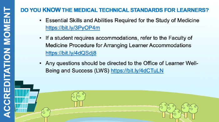 Graphic for knowing the technical standards for learners